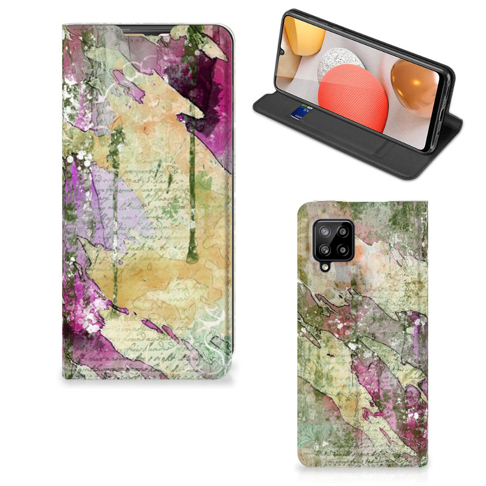 Bookcase Samsung Galaxy A42 Letter Painting