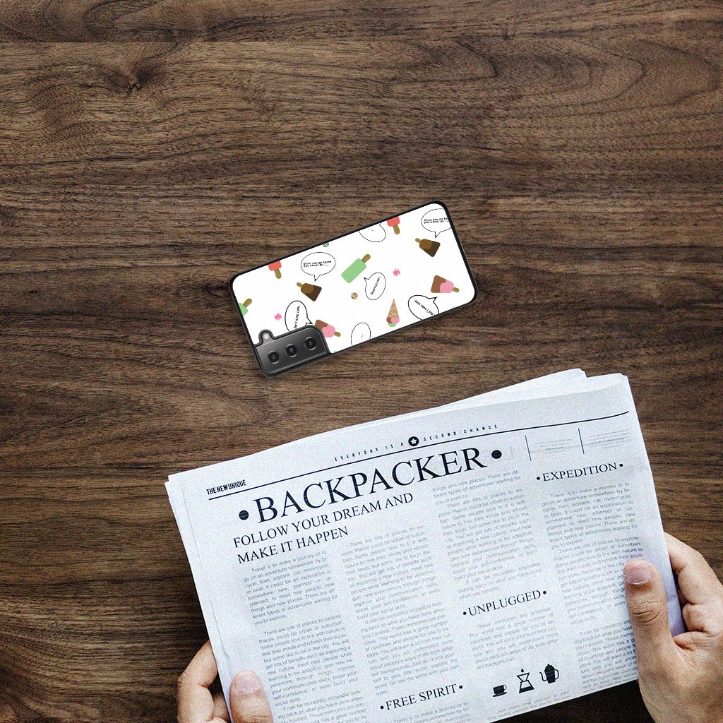 Samsung Galaxy S21 Back Cover Hoesje IJsjes B2C Telecom