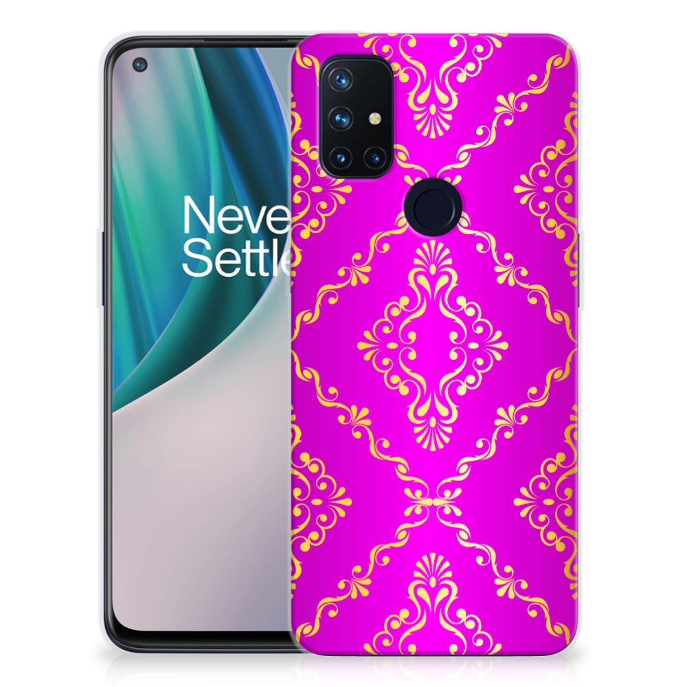 Siliconen Hoesje OnePlus Nord N10 5G Barok Roze B2C Telecom