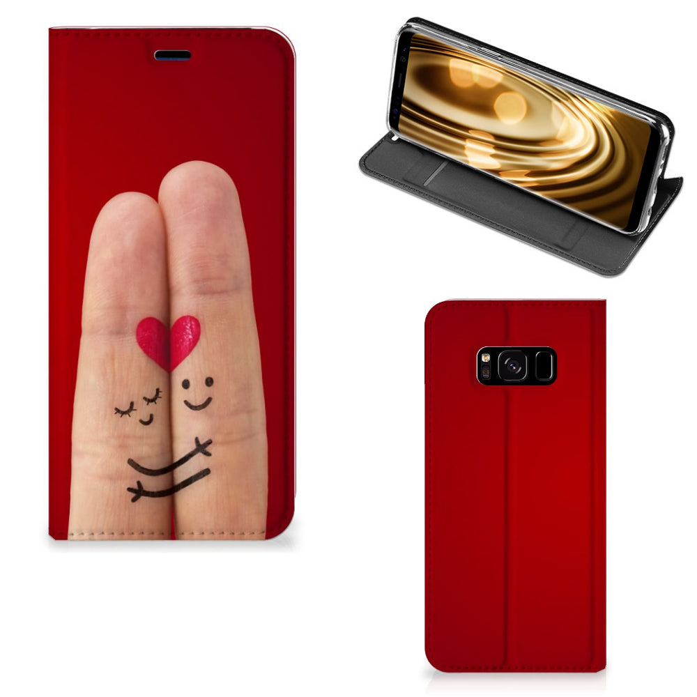Samsung Galaxy S8 Hippe Standcase Liefde - Origineel Romantisch Cadeau