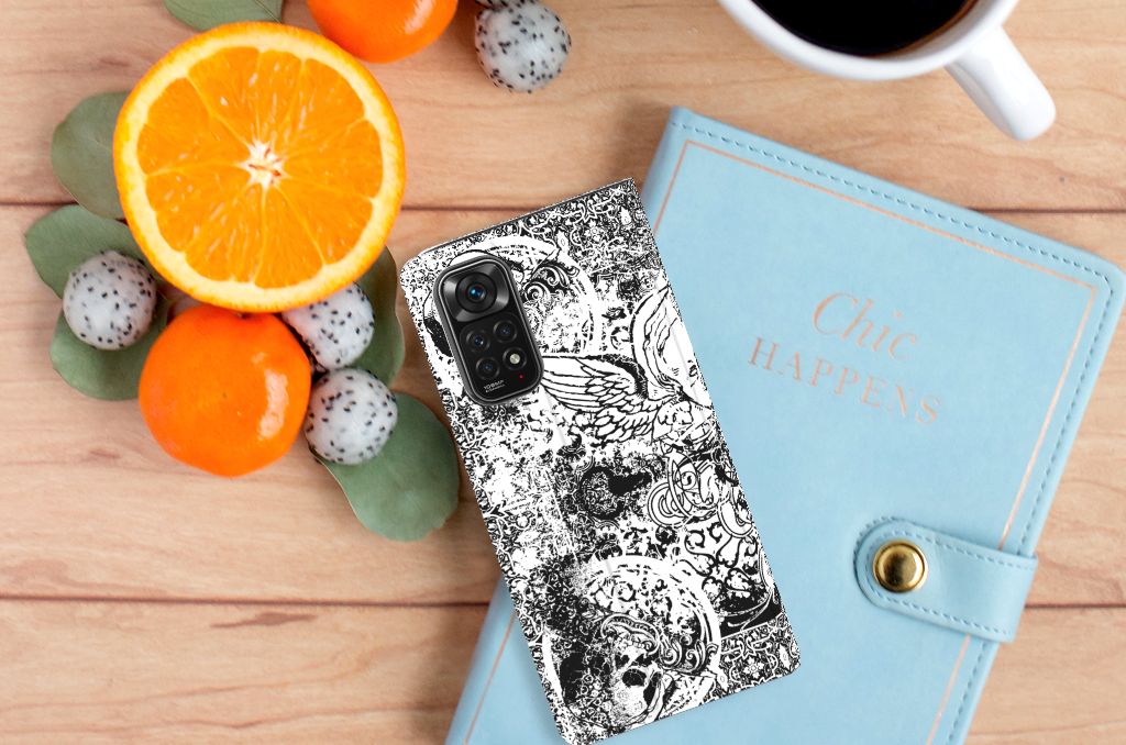Mobiel BookCase Xiaomi Redmi Note 11/11S Skulls Angel - B2C Telecom