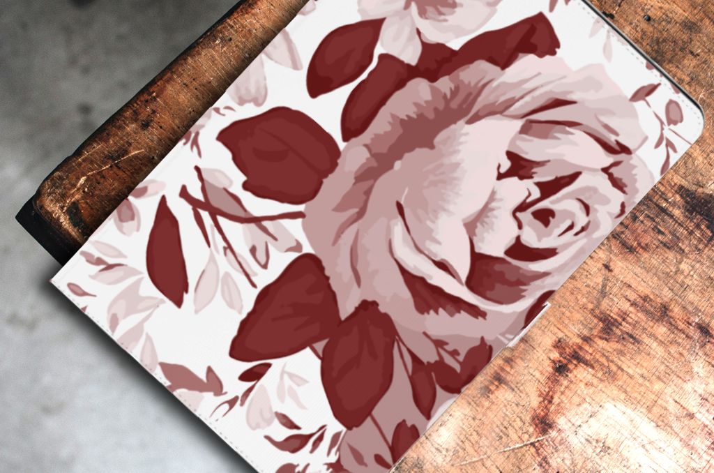 Hoes Samsung Galaxy Tab S7 FE | S7+ | S8+ Watercolor Flowers