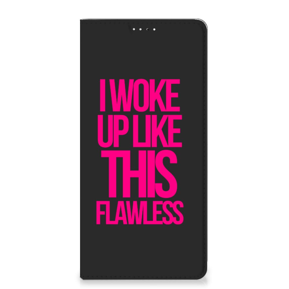 Samsung Galaxy A33 5G Hoesje met tekst Woke Up - Origineel Cadeau Zelf Maken - B2C Telecom