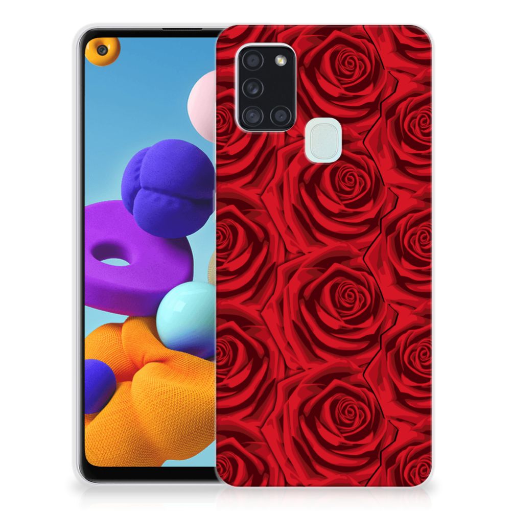 Samsung Galaxy A21s TPU Case Red Roses B2C Telecom