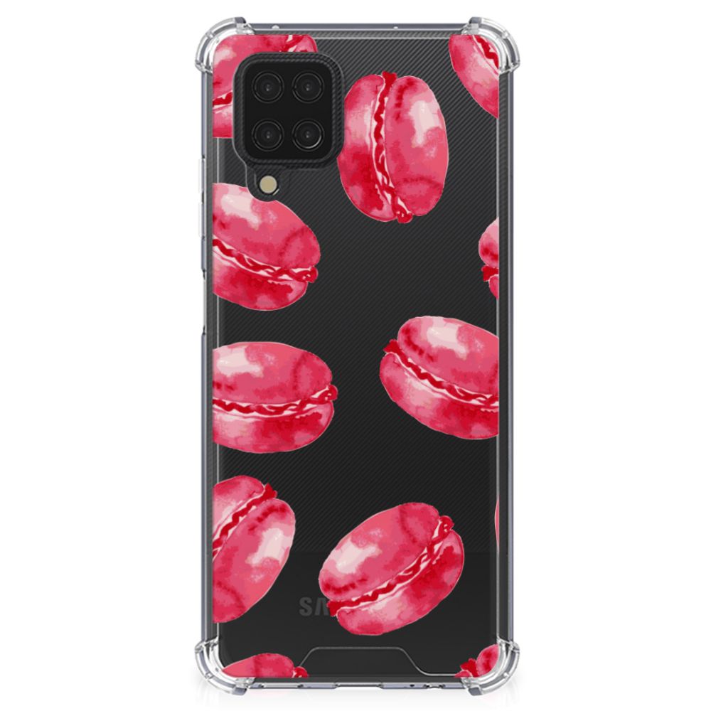 Samsung Galaxy A12 Beschermhoes Pink Macarons