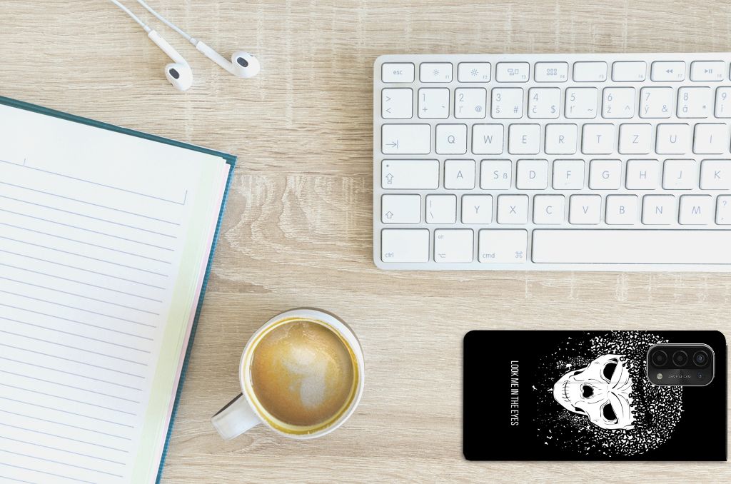 Mobiel BookCase OPPO A54 5G | A74 5G | A93 5G Skull Hair - B2C Telecom