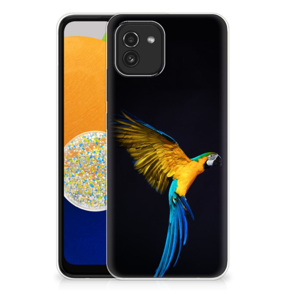 Samsung Galaxy A03 TPU Hoesje Papegaai B2C Telecom