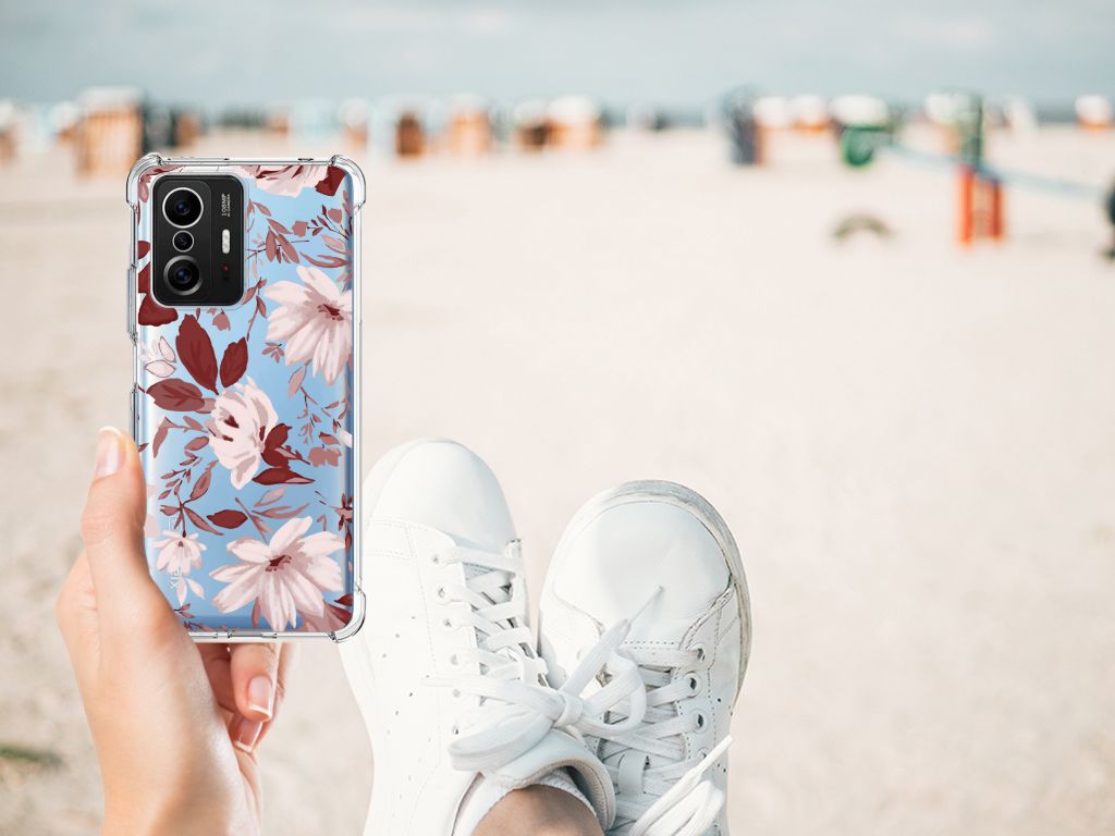 Back Cover Xiaomi 11T | 11T Pro Watercolor Flowers - B2C Telecom