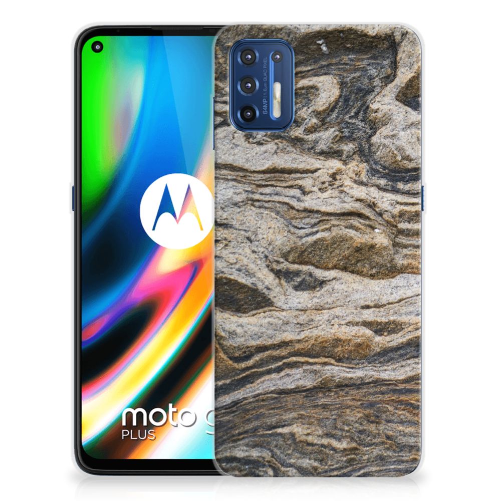 Motorola Moto G9 Plus TPU Siliconen Hoesje Steen