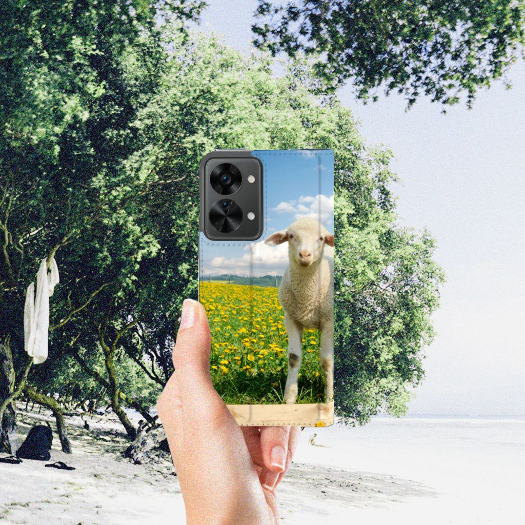 OnePlus Nord 2T Hoesje maken Schaap en Lammetje - B2C Telecom