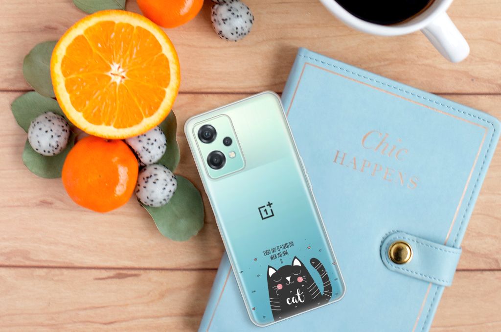 OnePlus Nord CE 2 Lite Telefoonhoesje met Naam Cat Good Day B2C Telecom