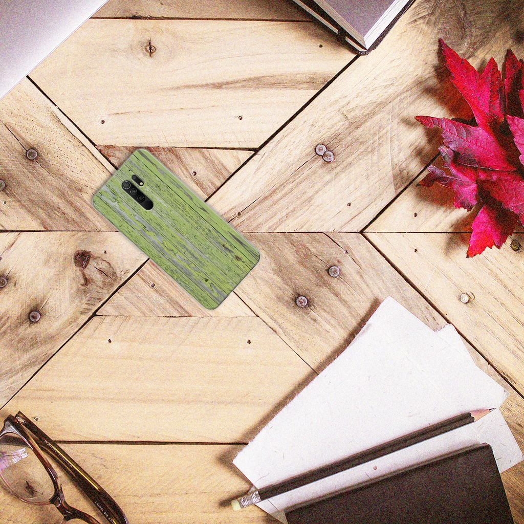 Xiaomi Redmi 9 Bumper Hoesje Green Wood B2C Telecom