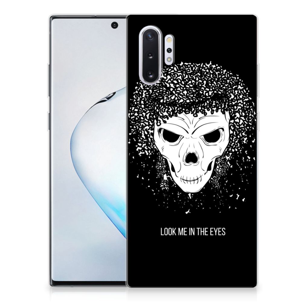Silicone Back Case Samsung Galaxy Note 10 Plus Skull Hair