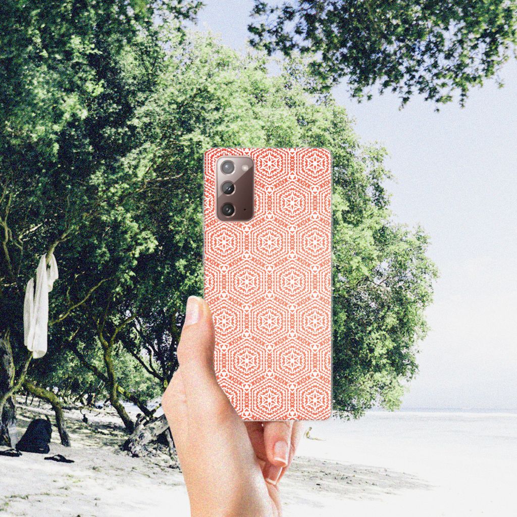Samsung Note 20 TPU bumper Pattern Orange B2C Telecom