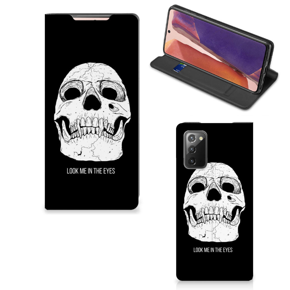 Mobiel BookCase Samsung Galaxy Note20 Skull Eyes