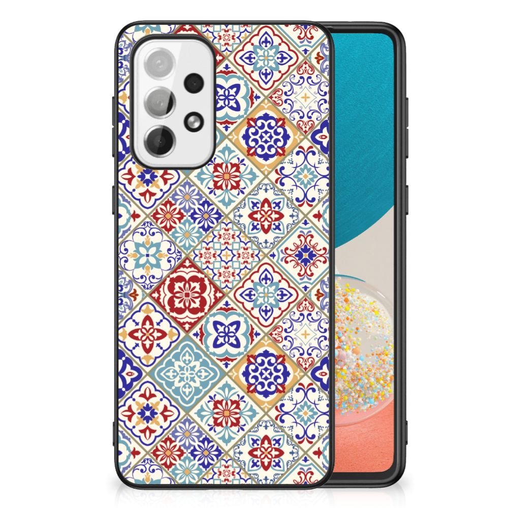 Samsung Galaxy A73 Marmeren Print Telefoonhoesje Tiles Color B2C Telecom