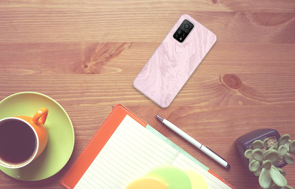Xiaomi Mi 10T | 10T Pro TPU Siliconen Hoesje Marble Pink B2C Telecom