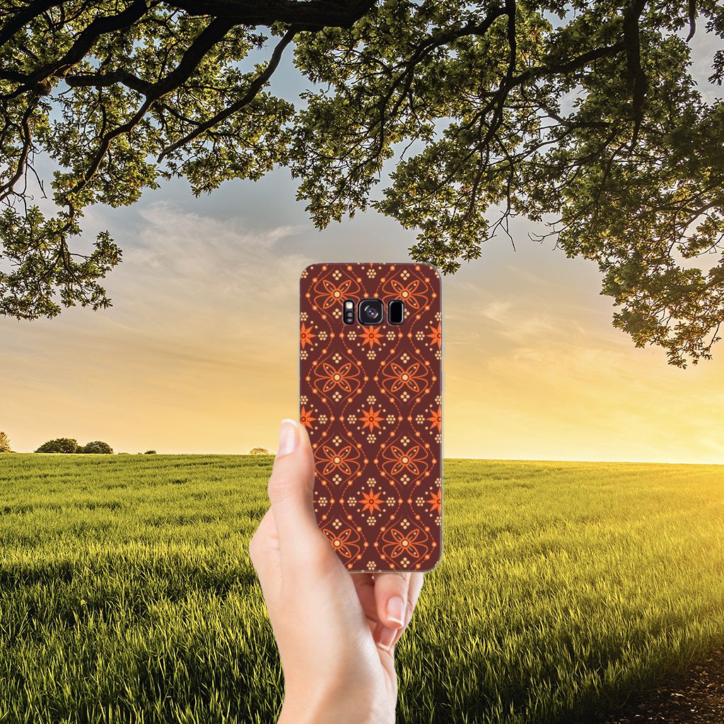Samsung Galaxy S8 Plus TPU bumper Batik Brown