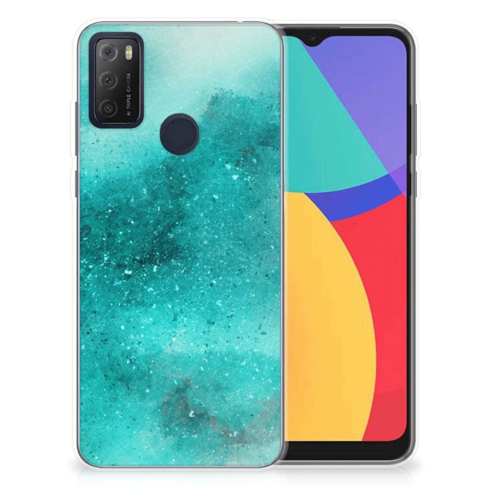 Hoesje maken Alcatel 1S (2021) Painting Blue B2C Telecom