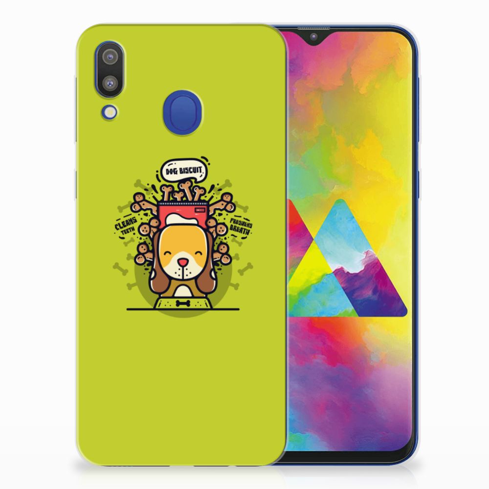 Samsung Galaxy M20 (Power) Telefoonhoesje met Naam Doggy Biscuit