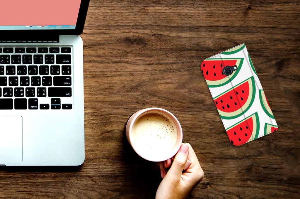 Samsung Galaxy Xcover 4s Flip Style Cover Watermelons