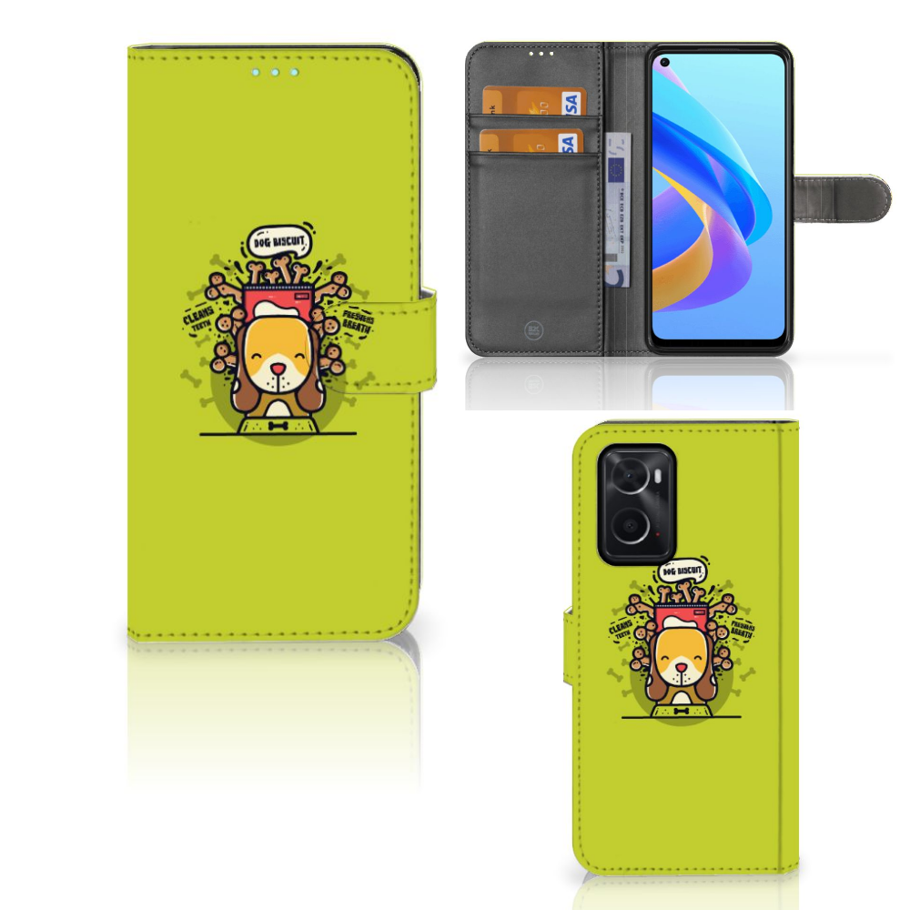 OPPO A76 | A96 Leuk Hoesje Doggy Biscuit