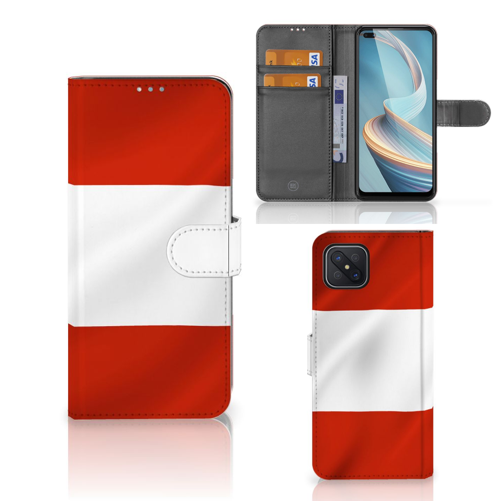 OPPO Reno4 Z Bookstyle Case Oostenrijk