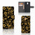 Nokia 3.1 (2018) Hoesje Gouden Bloemen