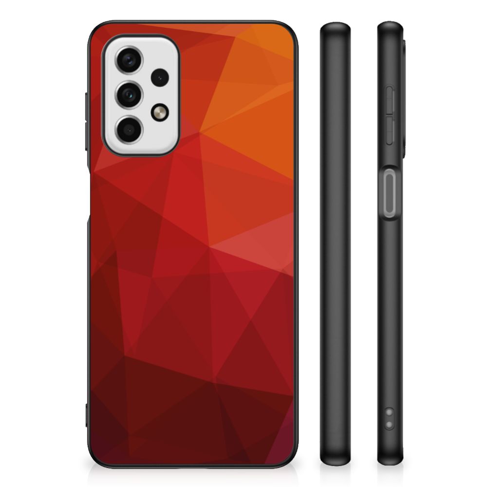 Backcover voor Samsung Galaxy A23 Polygon Red B2C Telecom