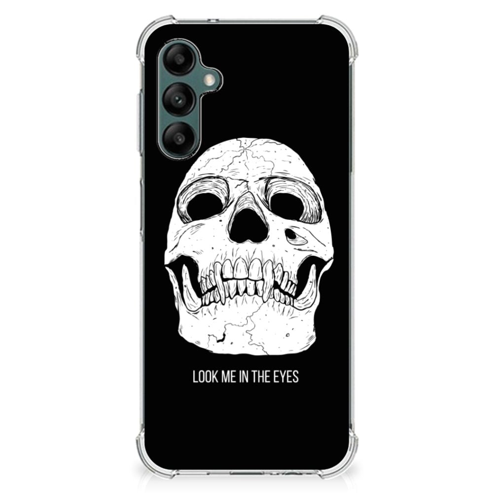 Extreme Case Samsung Galaxy A14 5G/4G Skull Eyes design with a striking skull graphic and text.