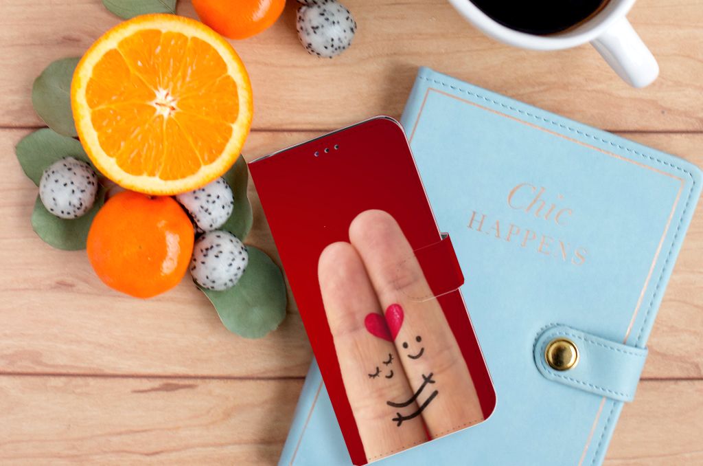 Samsung Galaxy A70 Wallet Case met Pasjes Liefde - Origineel Romantisch Cadeau
