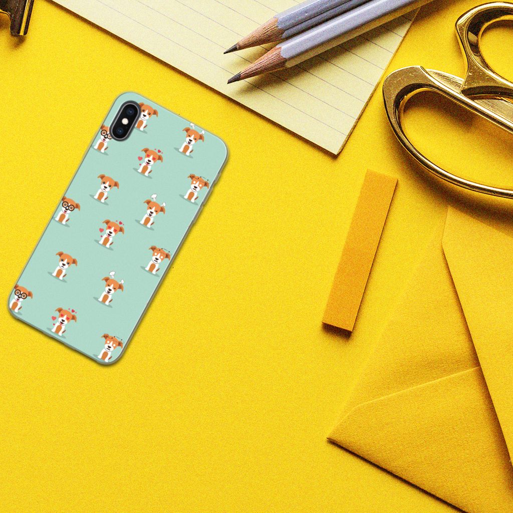 Apple iPhone Xs Max TPU Hoesje Pups