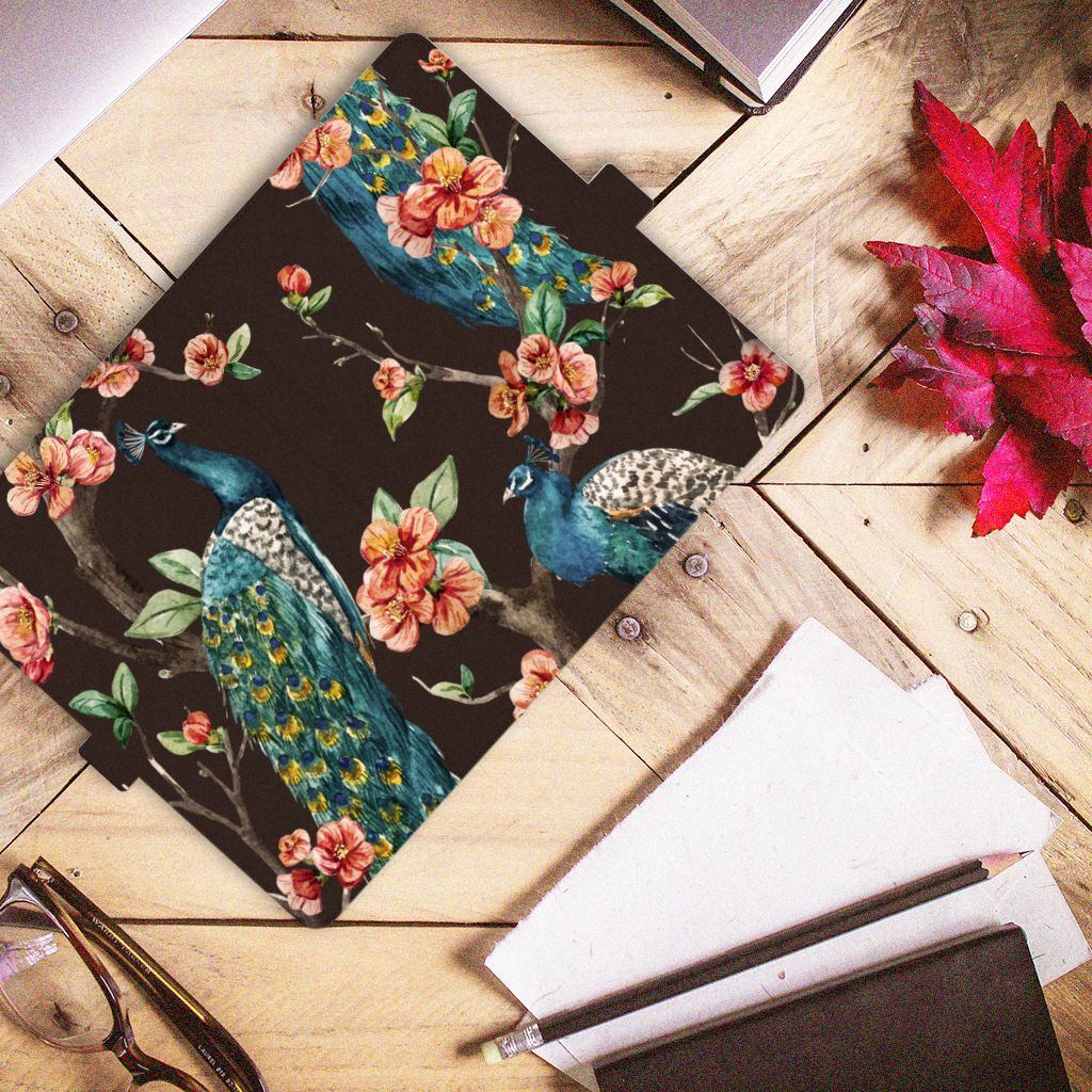 Lenovo Tab M10 Plus 3rd Gen 10.6 inch Flip Case Pauw met Bloemen