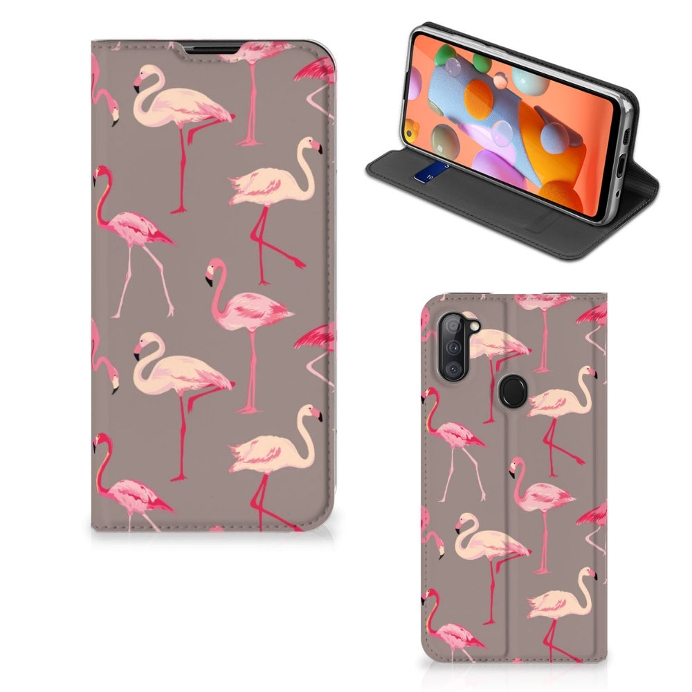 Samsung Galaxy M11 | A11 Hoesje maken Flamingo
