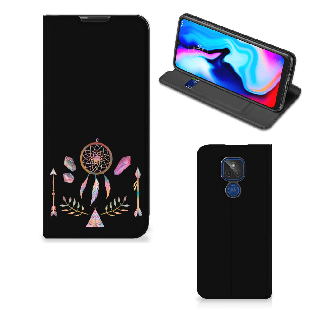 Motorola Moto G9 Play Magnet Case Boho Dreamcatcher
