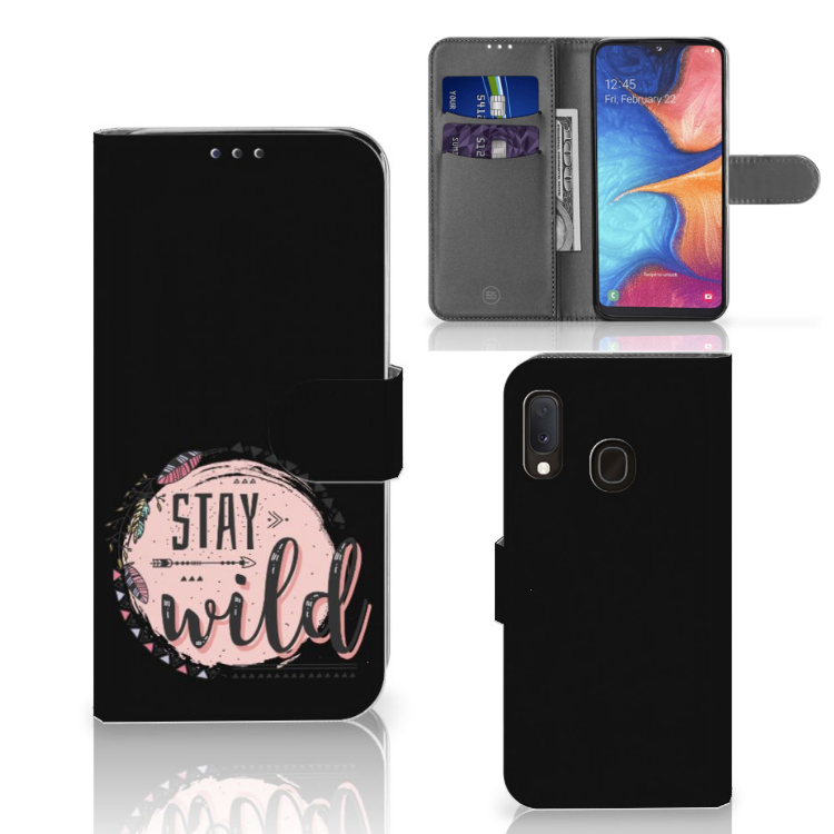 Samsung Galaxy A20e Leuk Hoesje Boho Stay Wild