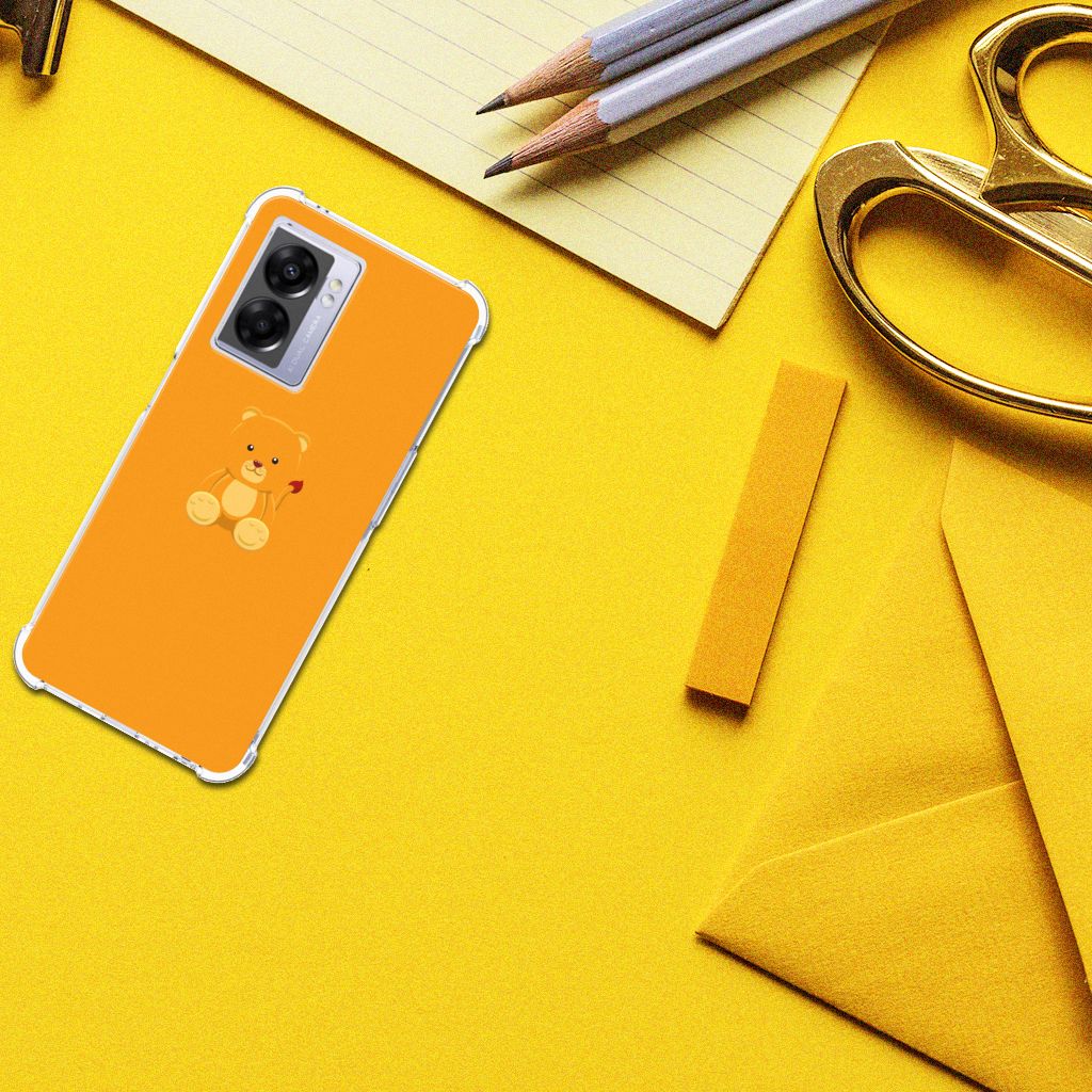 OPPO A77 5G | A57 5G Stevig Bumper Hoesje Baby Beer - B2C Telecom