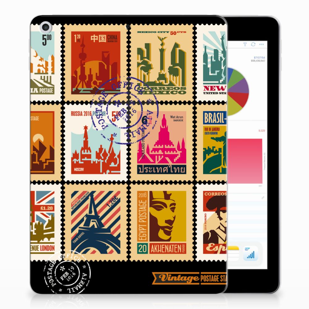 Apple iPad 9.7 2018 | 2017 Hip Hoesje Postzegels