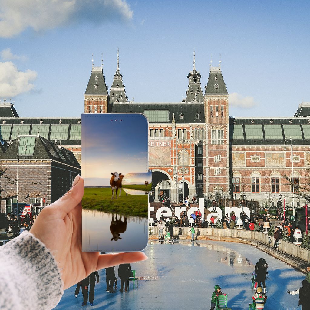 Samsung Galaxy A50 Telefoonhoesje met Pasjes Koe
