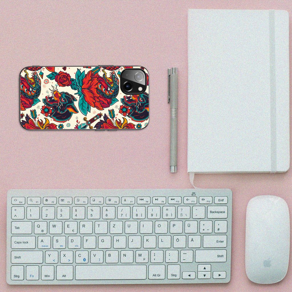 Silicone Back Case voor iPhone 14 Plus Old Skool B2C Telecom