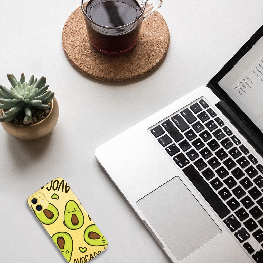 Apple iPhone 11 Telefoonhoesje met Naam Avocado Singing