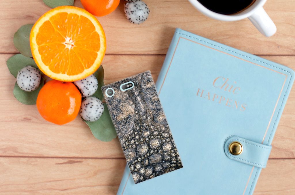 Sony Xperia XZ1 Compact TPU Hoesje Krokodillenprint