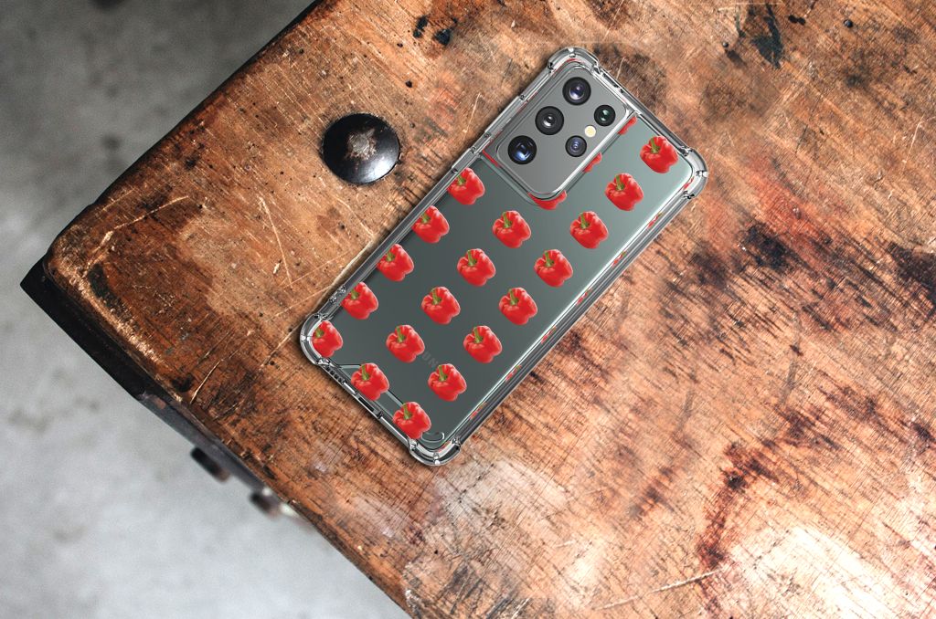 Samsung Galaxy S21 Ultra Beschermhoes Paprika Red B2C Telecom