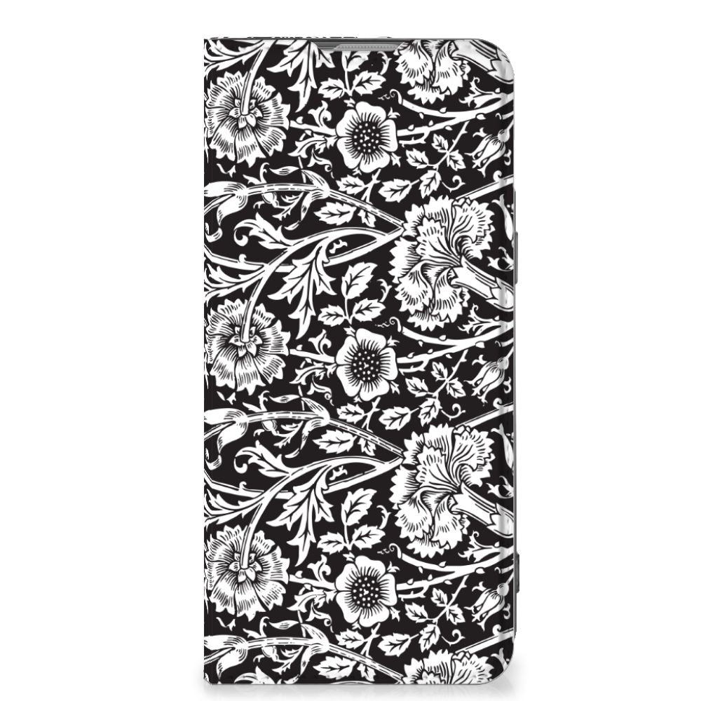 OnePlus Nord 2T Smart Cover Black Flowers - B2C Telecom