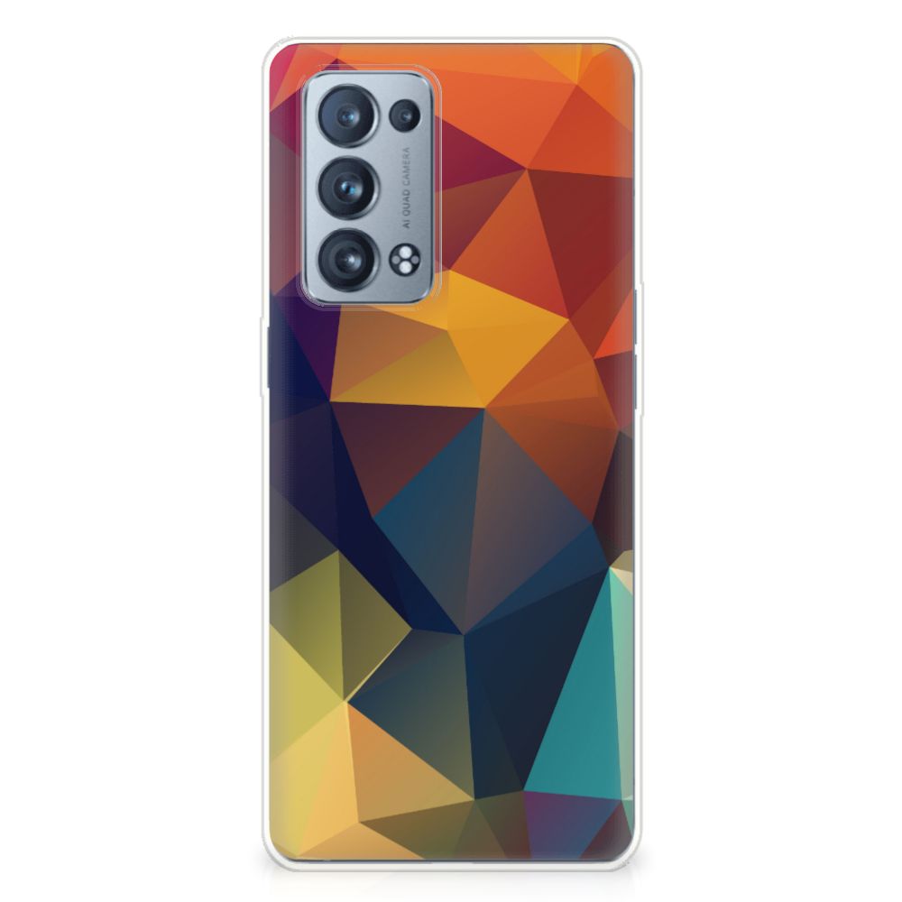 OPPO Reno 6 Pro Plus 5G TPU Hoesje Polygon Color