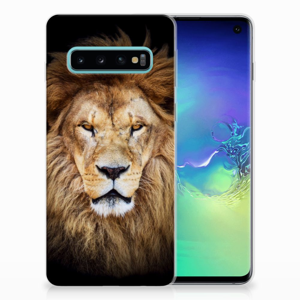 Samsung Galaxy S10 TPU Hoesje Leeuw