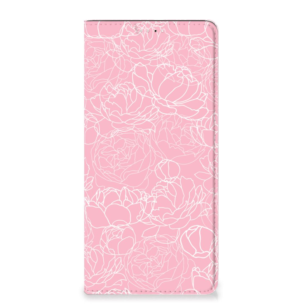 Samsung Galaxy A33 5G Smart Cover White Flowers - B2C Telecom