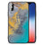 iPhone X | Xs Marmeren Print Telefoonhoesje Marble Blue Gold