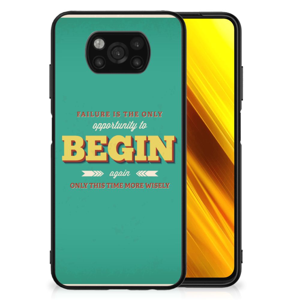 Xiaomi Poco X3 | X3 Pro Telefoon Hoesje met tekst Quote Begin B2C Telecom