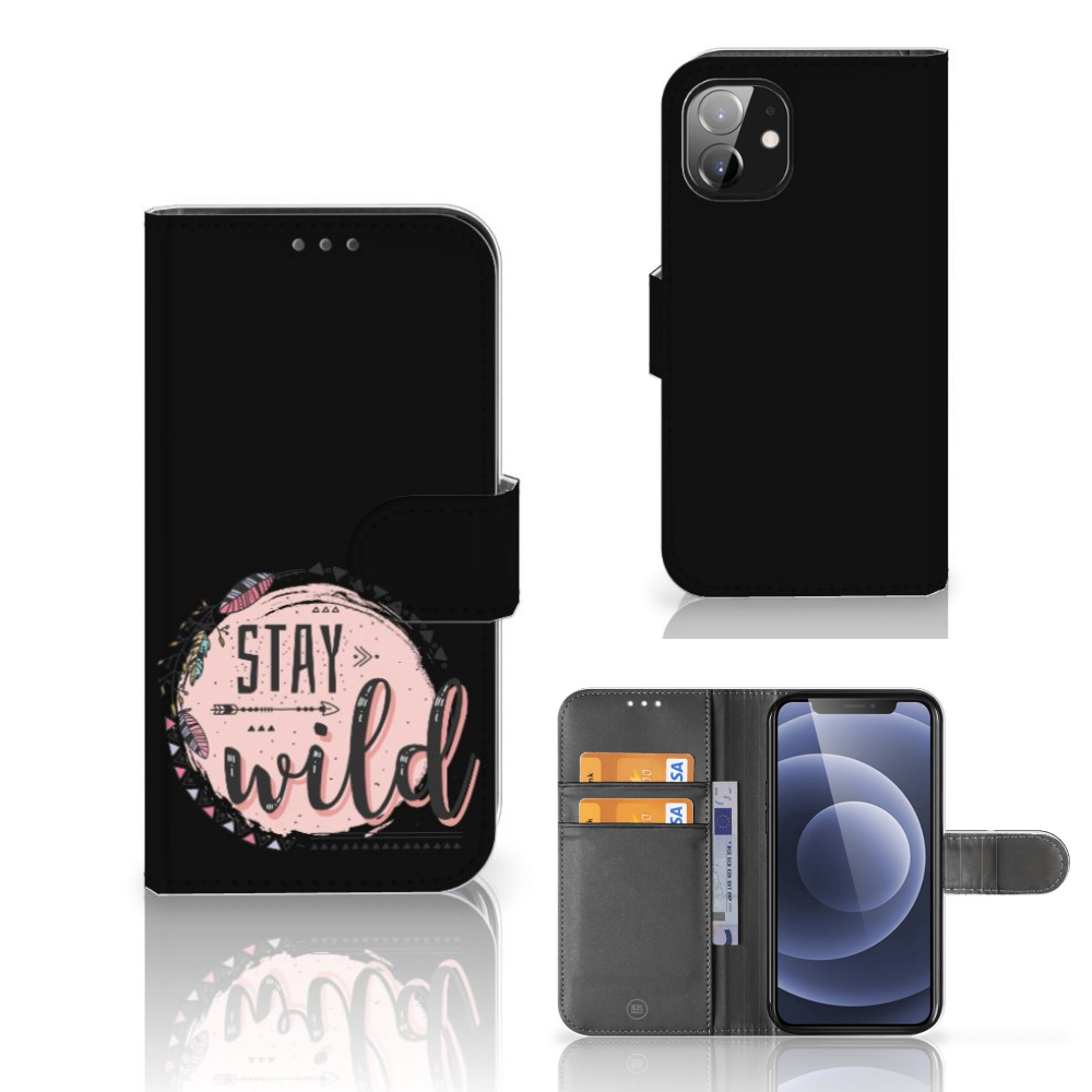 Apple iPhone 12 Mini Leuk Hoesje Boho Stay Wild